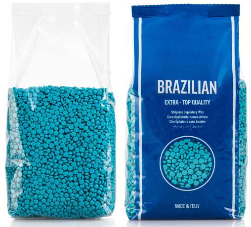 Brazilian Hot Wax Drops - 1000 ml BAG COBALT ()