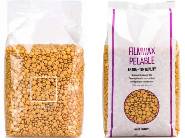 Pelable Wax drops - EXTRA 1000 ml BAG GOLDEN SAND (FWE10GBU12)
