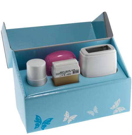 Kit epilaTion avec chauffe cartouche mod. lineare - KIT EN COFRET  MONO MOD. LINEARE AVEC/SANS THERMOSTAT CAPUCHON ROSE (KIT03LC02/KIT03LCS02)