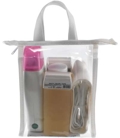 Kit epilaTion avec chauffe cartouche mod. lineare - KIT EN HOUSSE  MONO MOD. LINEARE AVEC/SANS THERMOSTAT CAPUCHON ROSE (KIT04LB02/KIT04LBS02)