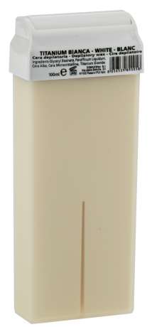 Cere liposolubili in ricarica - 100 ml RULLO GRANDE EXTRA TITANIUM BIANCA (RG10006)