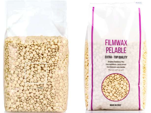 Pelable Filmwax in gocce - EXTRA 1000 ml BUSTA PERLA BIANCA (FWE10GBU02)